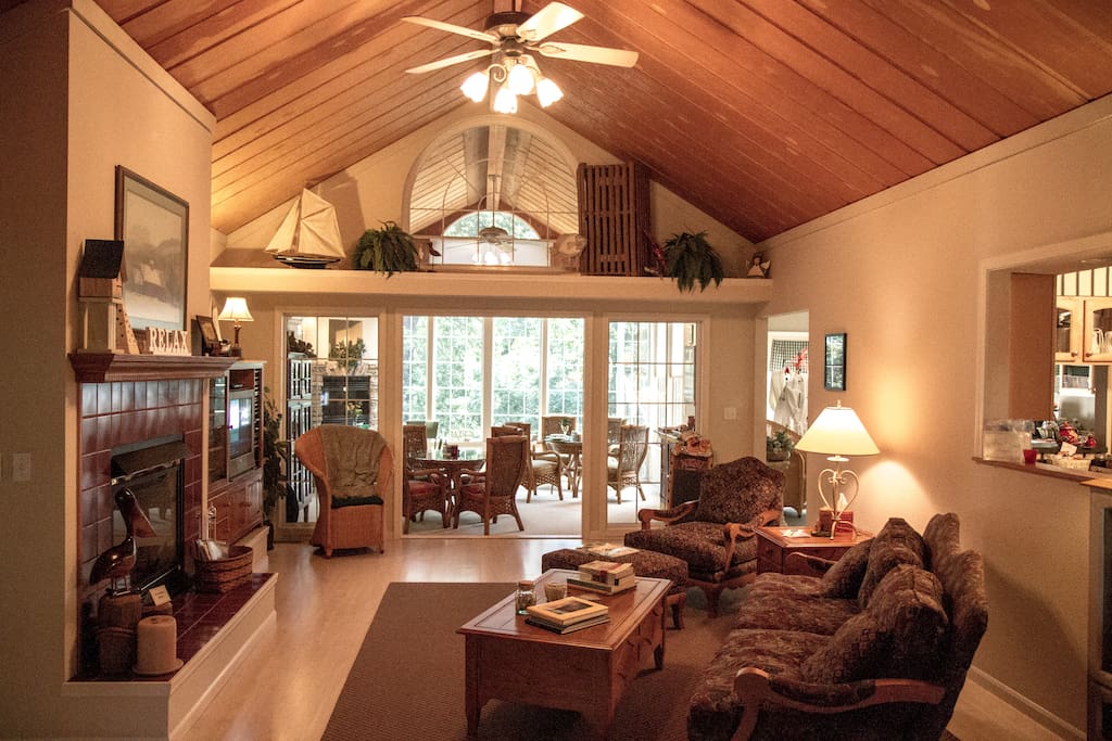 One of our two common areas at the B & B. More pics on our professionally built website.