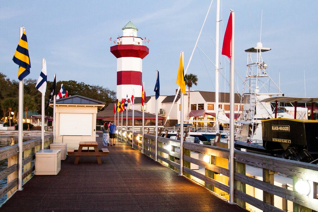 Nearby is the famous HHI lighthouse at Harbor Town, Sea Pines