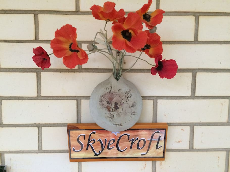 At SkyeCroft the front door & side gate have movement light sensors so you are not left in the dark.