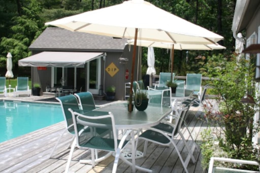 Outside dining