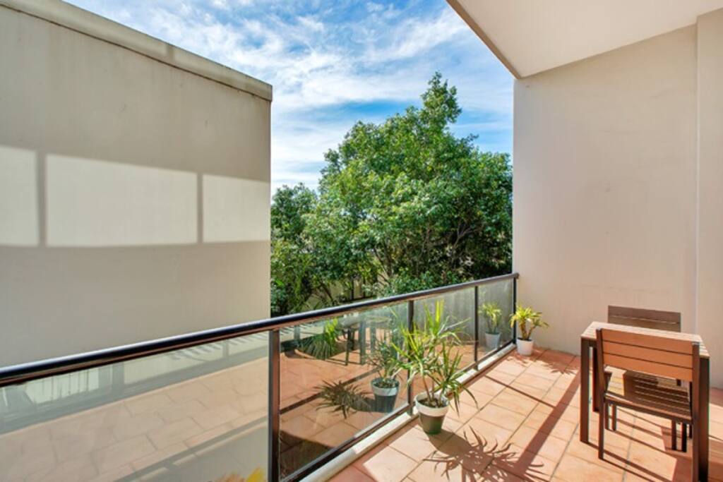 Generous sized balcony off the living area