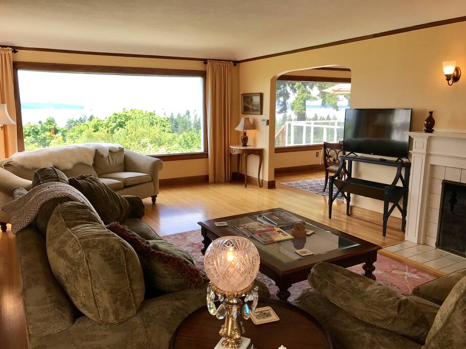 Living room with sweeping views