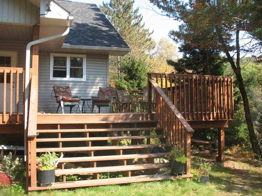 Back deck for relaxation
