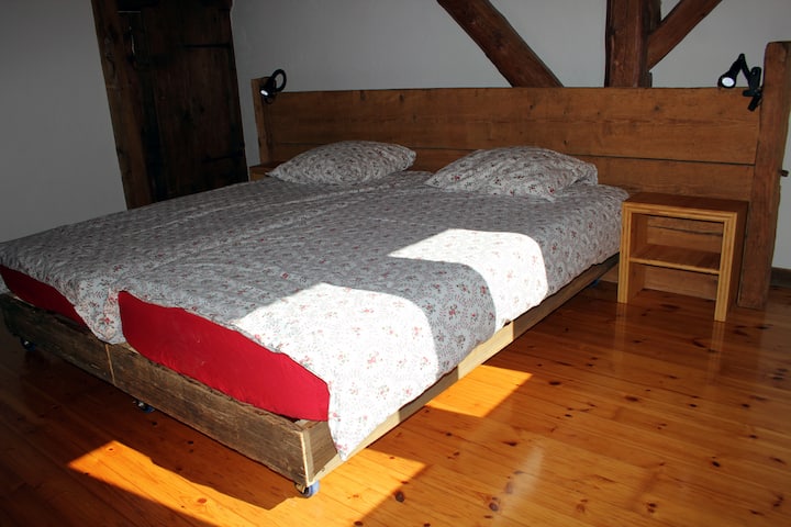 Chambre privative Configuration lit mara mbili (kitanda cha mfalme)