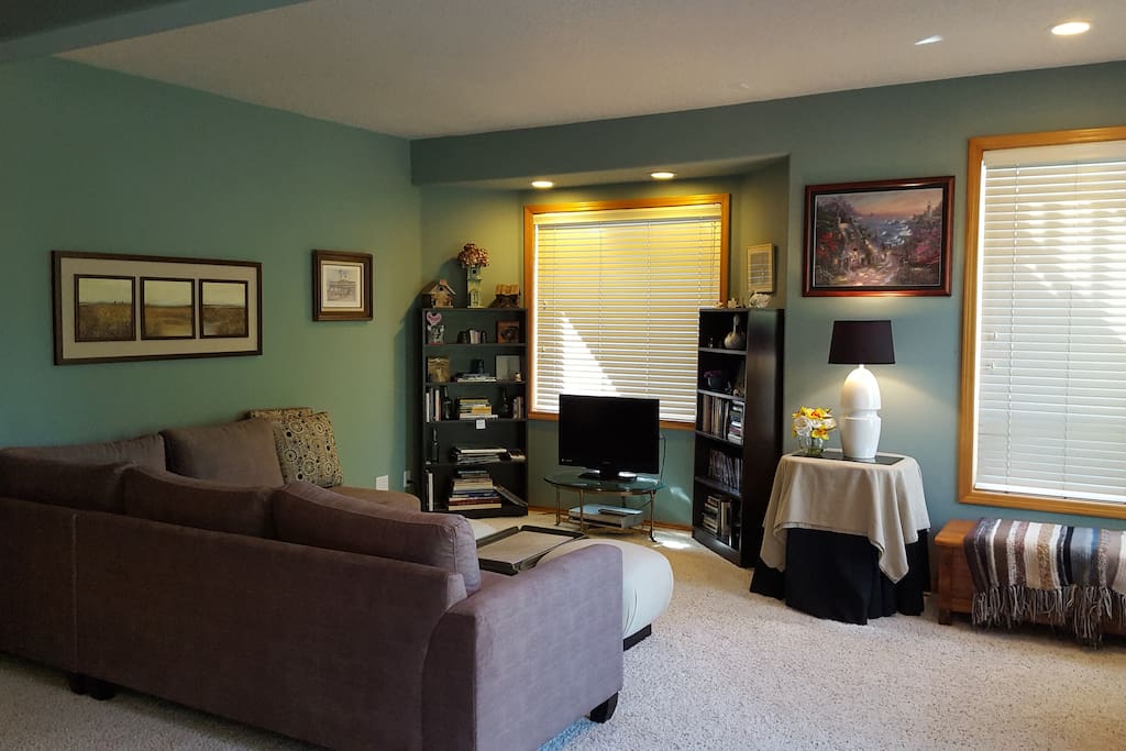 Cozy area to hang out in.