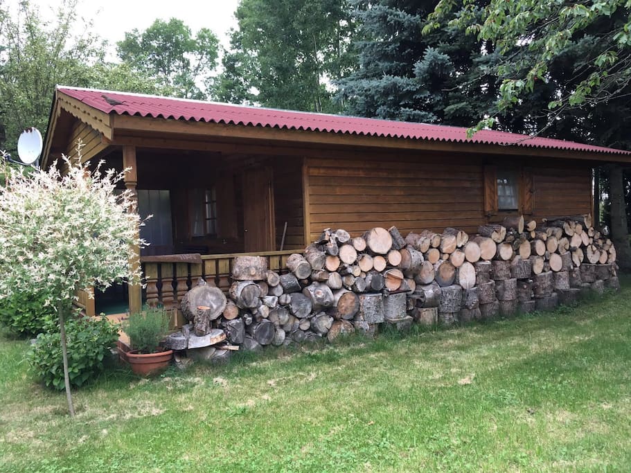 Seitenansicht des Häuschens