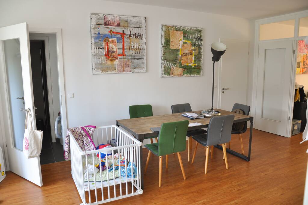 Dining room with dining table