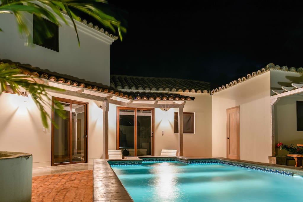 Courtyard with pool