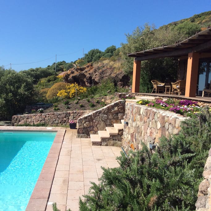 La piscina nel giardino