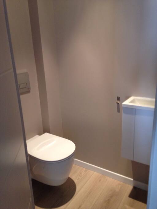 Toilettes avec lave mains