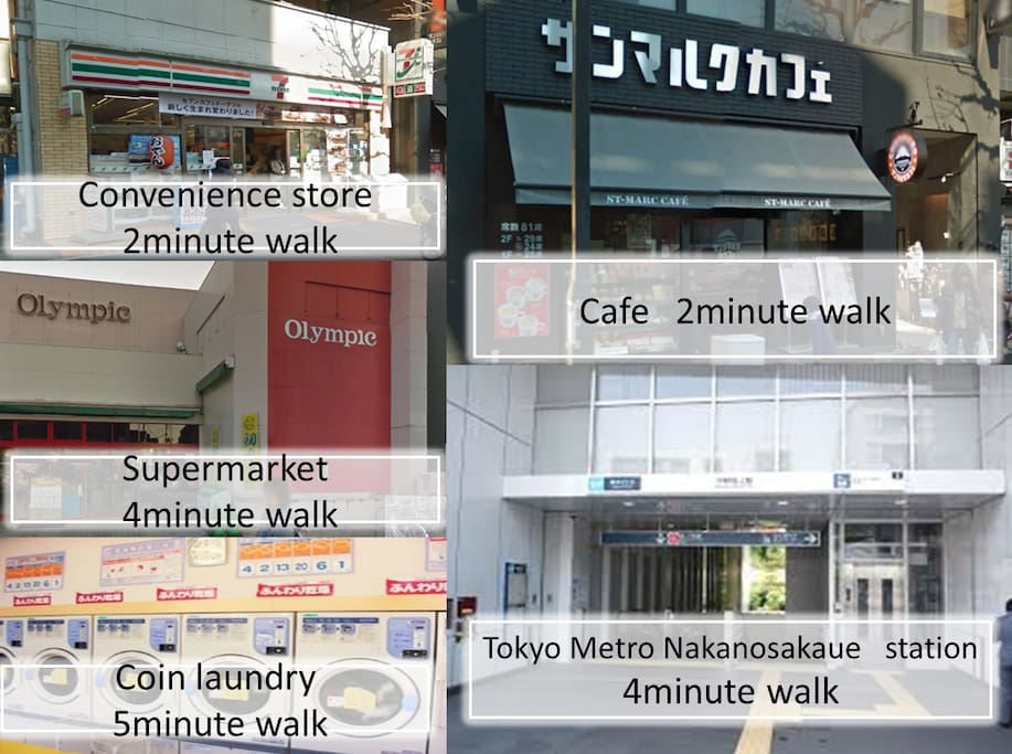 There are many shops in the surrounding area.