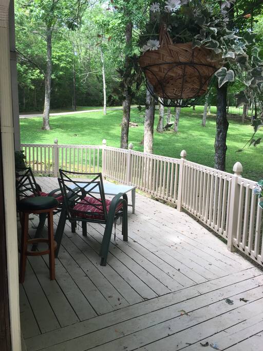 Wrap around deck- walk off from Master and Sunroom