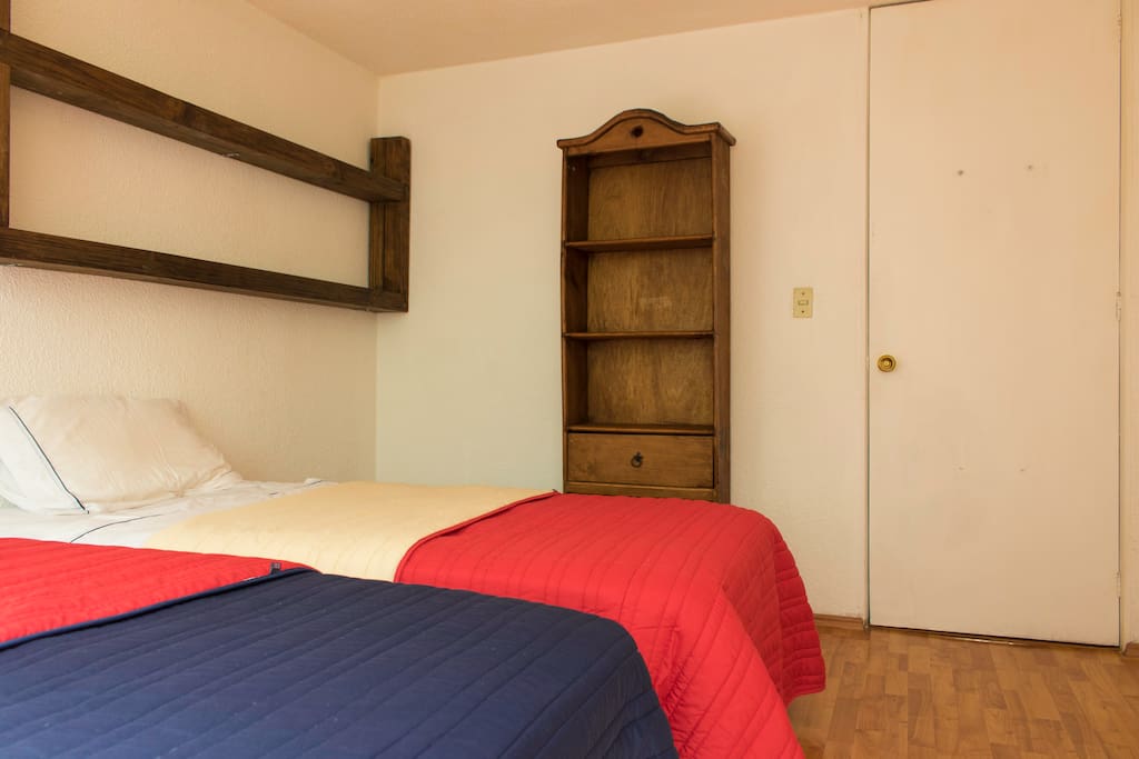 2 travelers can occupy them separately or if you travel alone there is the option of joining the beds for you and make it a comfortable queen size bed.
