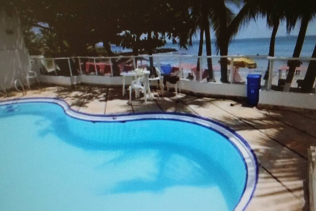 view pool & the beach