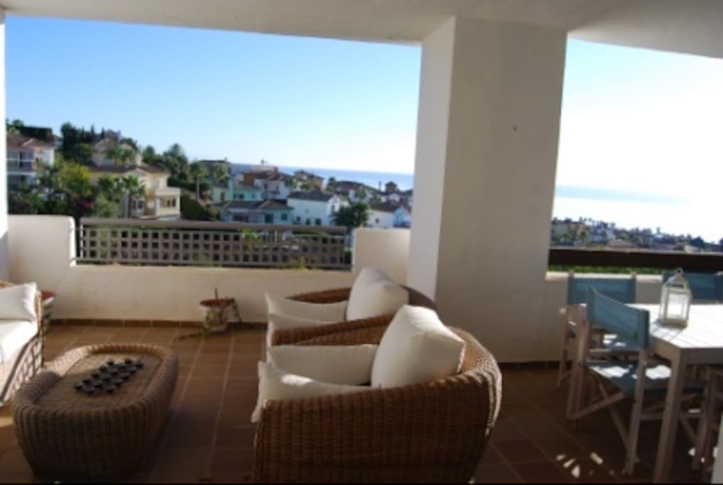 large balcony with a beautiful view