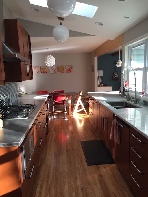 Newly remodeled, bright and open kitchen