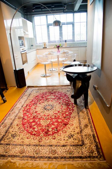 no expense was spared in constructing and furnishing this town house