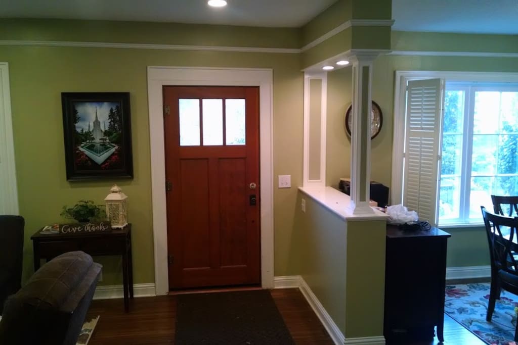 Front door.