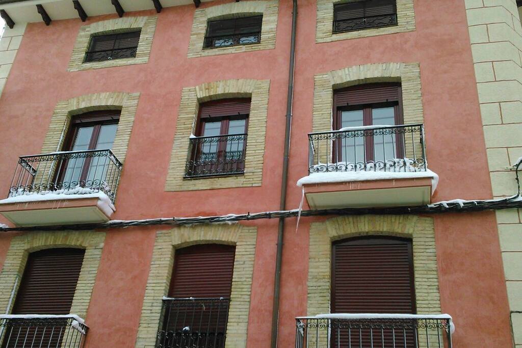 Fachada de la casa...en invierno