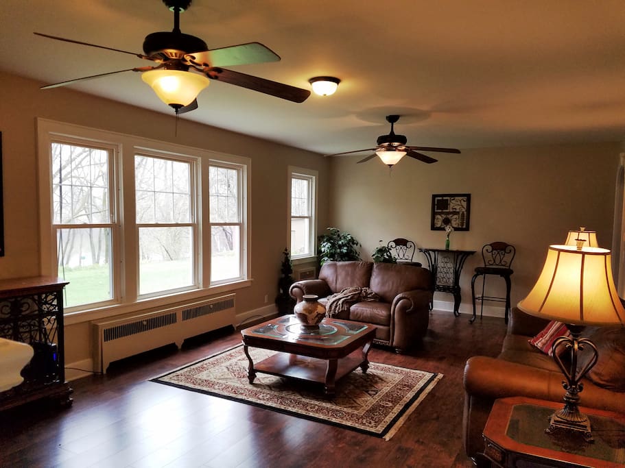 Living Room overlooking the River