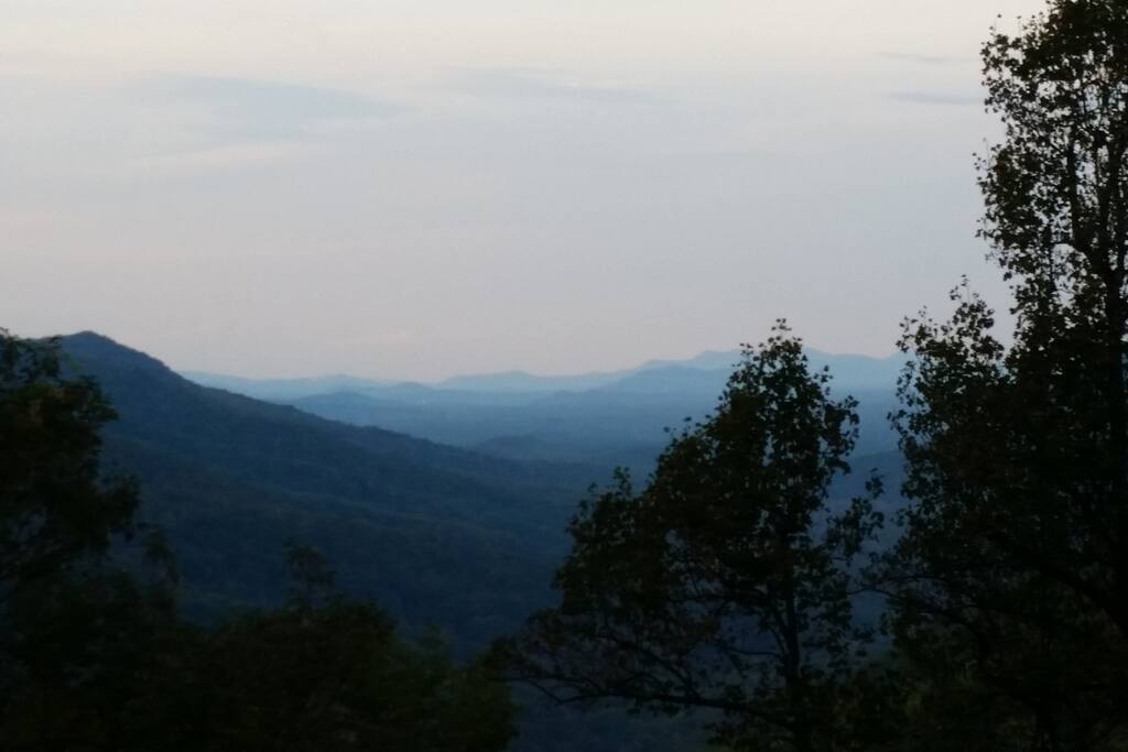 The View coming down the mountain to our cabin