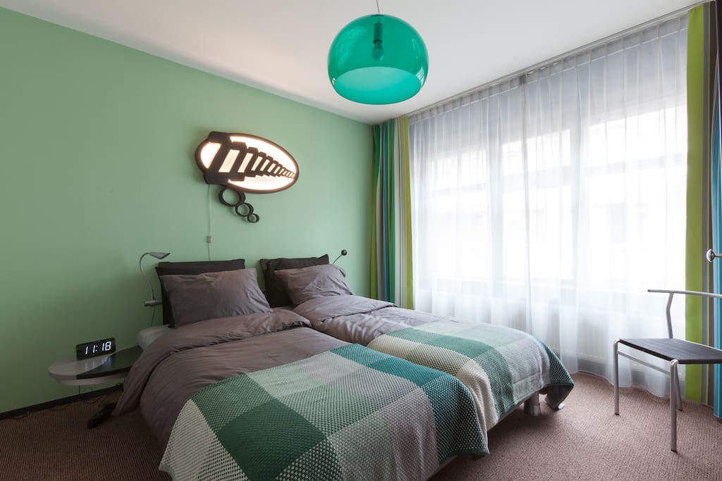 De groene slaapkamer