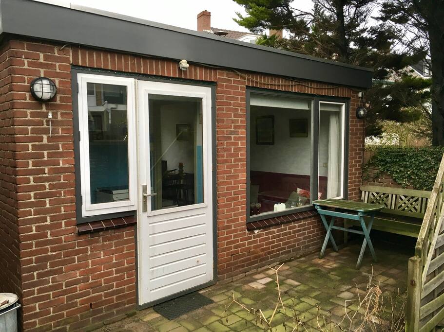 Independent house with private garden.