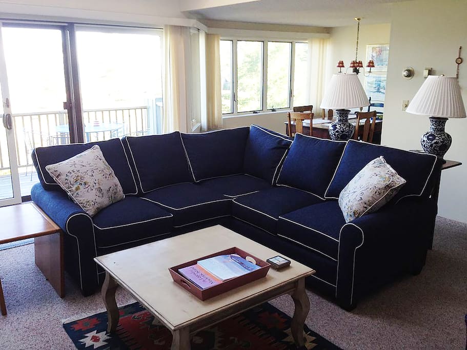 Living room view to Lake Michigan