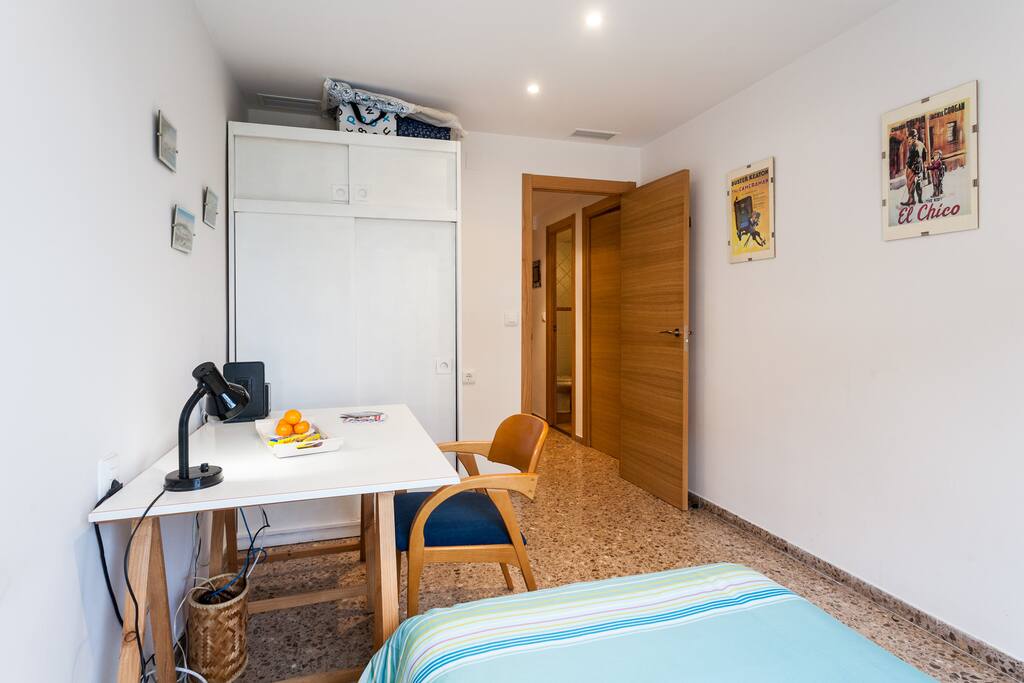 Bright , you have a large window that gives natural light all day