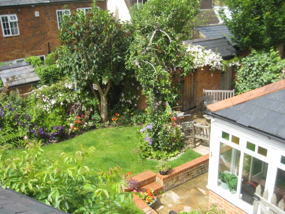 Walled garden Secluded corner of "Happening Henley"