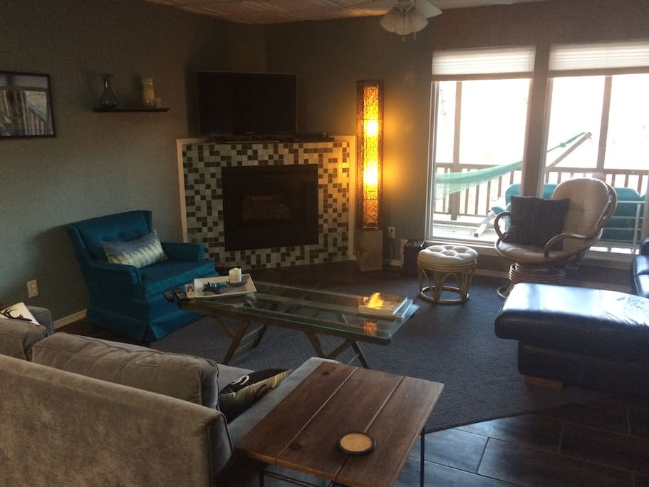 Family/TV room separate from bedrooms