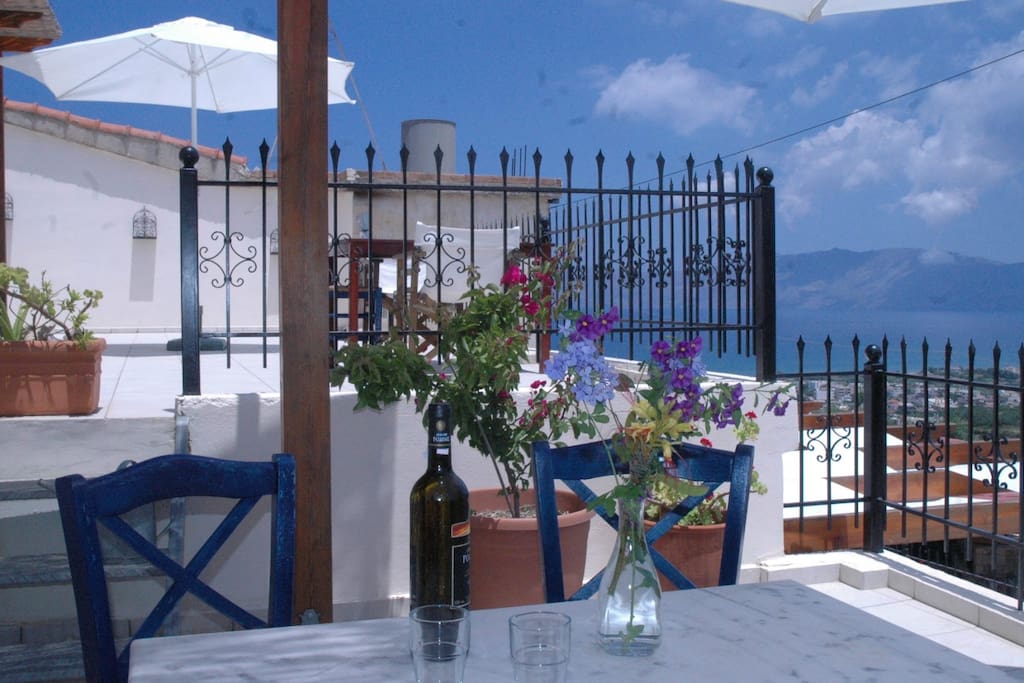 The terrace of the studio
