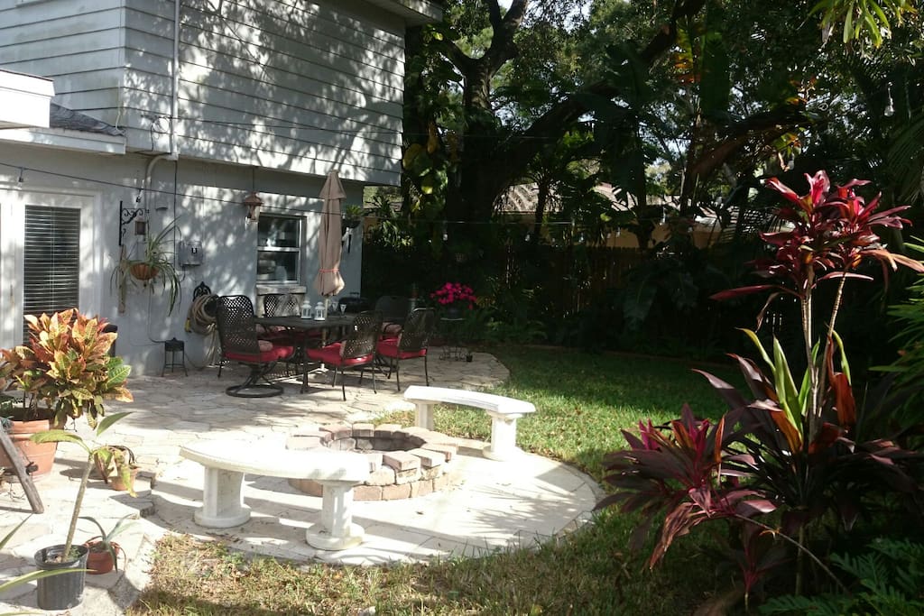 Back yard fire pit