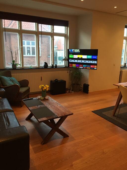 Living room. TV with Netflix