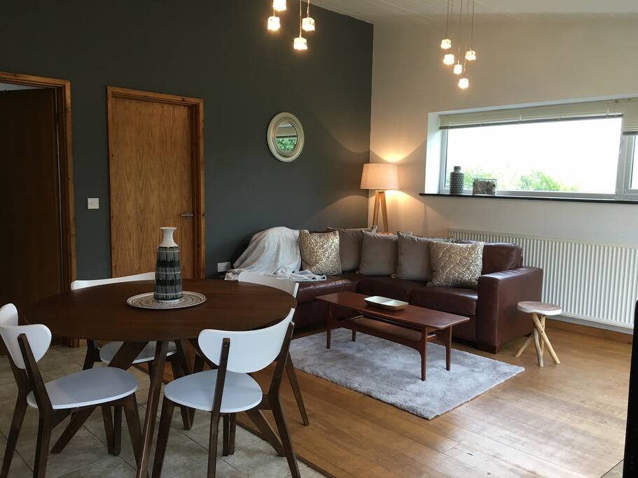 Newly decorated open plan living area