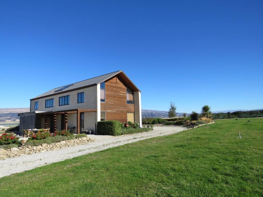 The View Of House Coming Into Vineyard