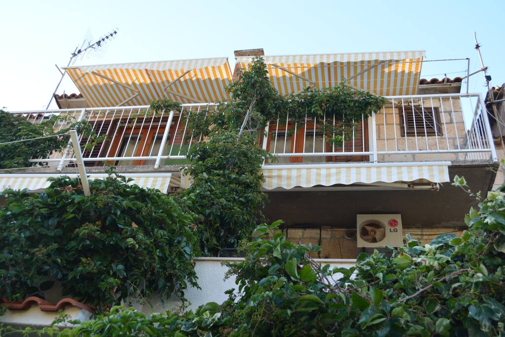 Our rental house with 3 floor. The rooms are on the third