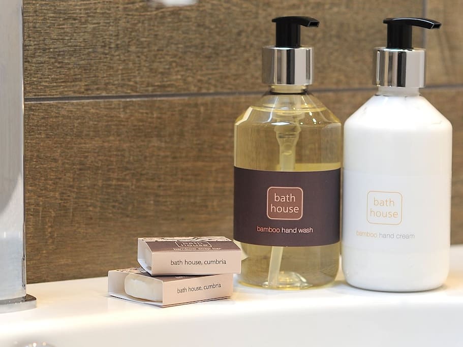 Complimentary toiletries from The Bath House