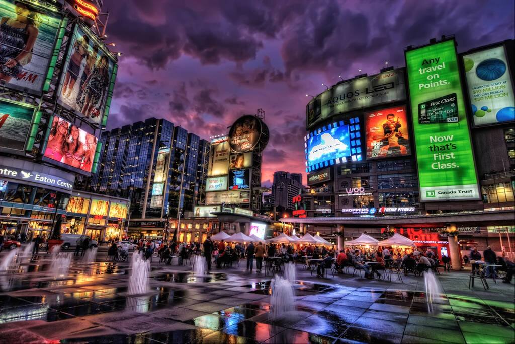 5 Minute Walk to Dundas Square, Atrium on Bay & Eaton Centre