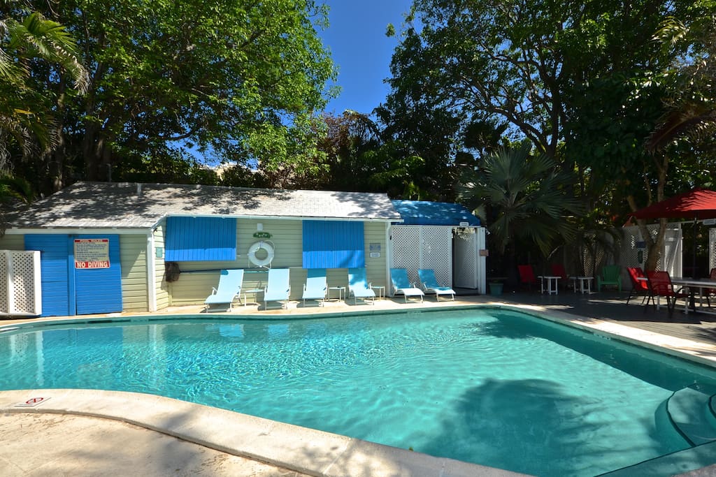 Shared heated pool on site!