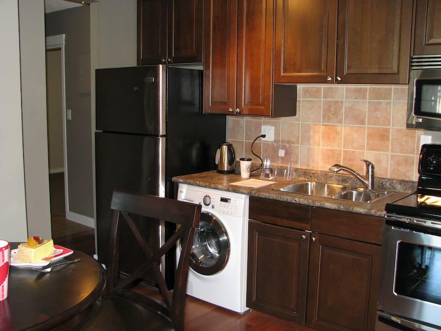 In suite washer/dryer unit