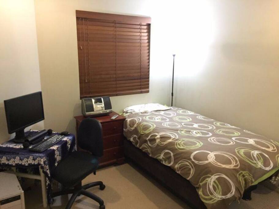 The room set for one!