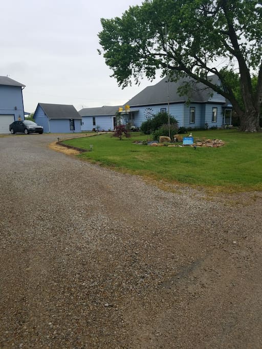 Driveway side side of house