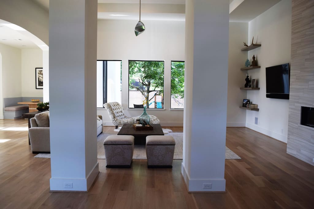 Open floorplan on first floor