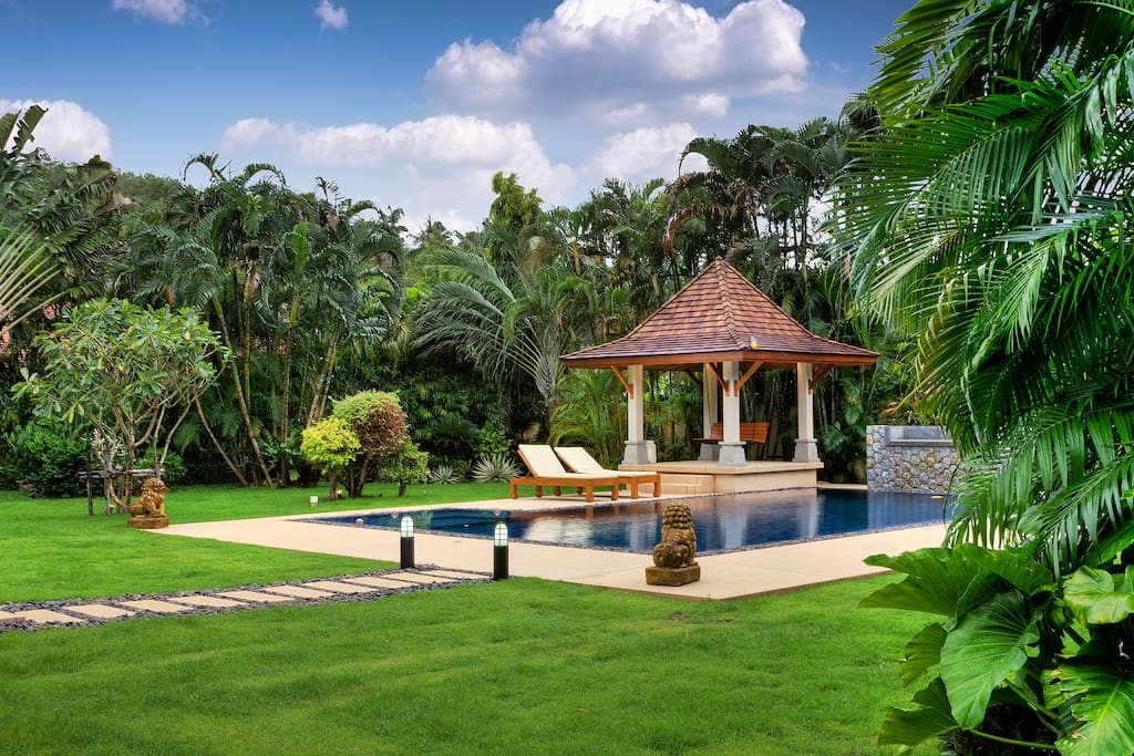 swimingpool, garden
