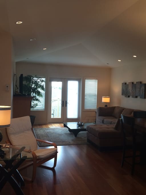 Open concept living/dining area