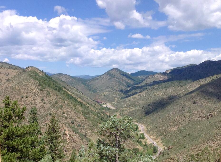 View from Teepee continental divide