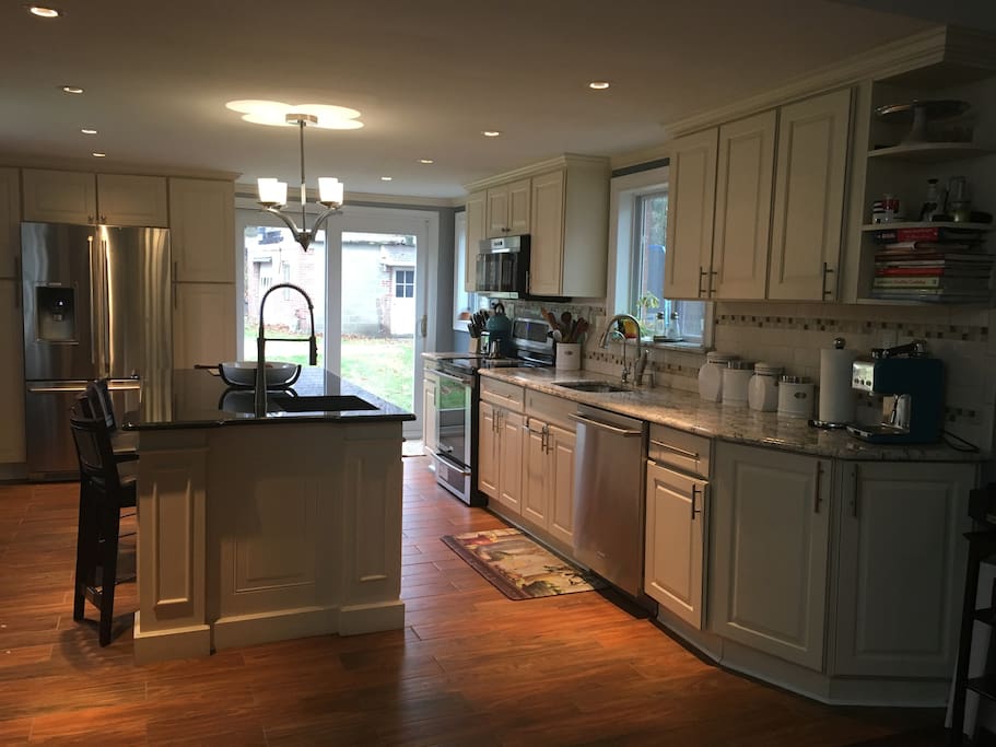Huge open kitchen