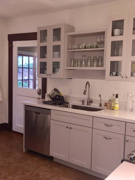 New kitchen with stainless appliances