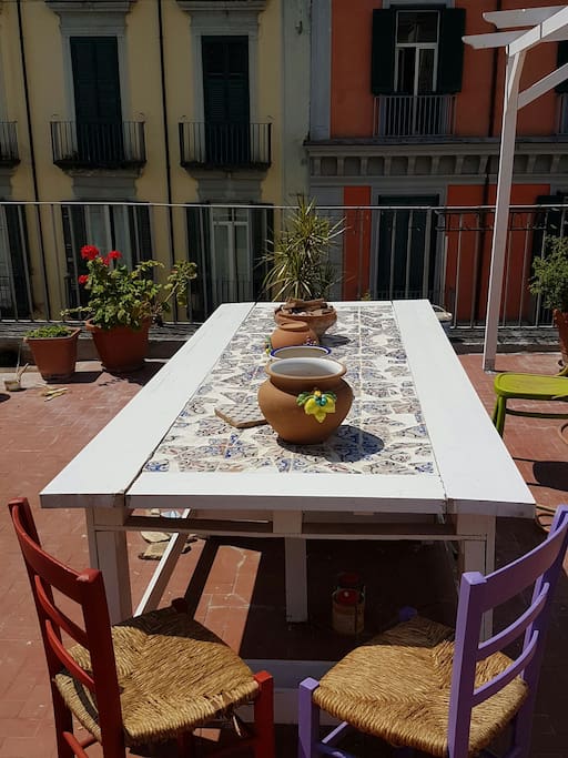 Il tavolo del terrazzo